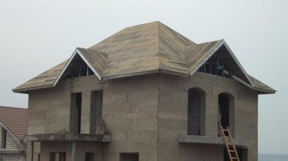 The roof of a house with. Bezradichi Kiev obl.